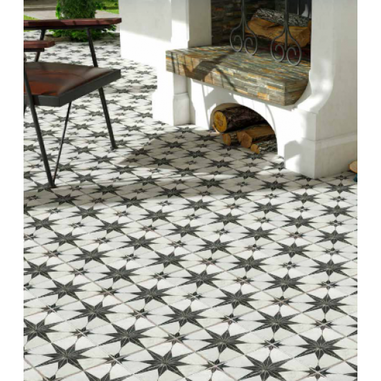 Πλακάκι Scintilla Black Pre-Cut 45x45 Μαύρο Ματ Πλακάκι Scintilla Black Pre-Cut 45x45 Μαύρο Ματ